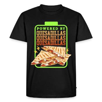 Quesadilla Tortillas Quesadillas Cadeau - T-shirt Premium bio Homme - noir - Devant - Nico (187cm)