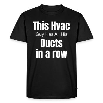 This HVAC-type has all its channels in one - Men's Premium Organic T-Shirt - black - Front - Nico (187cm)