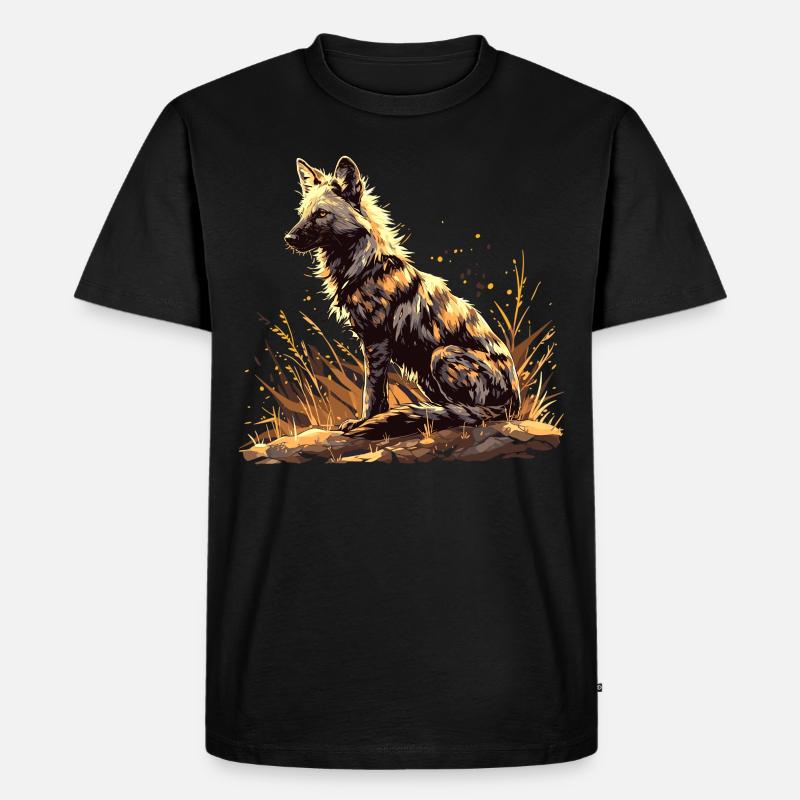 Erdwölfe Erdwolf - Männer Premium Bio T-Shirt - Schwarz
