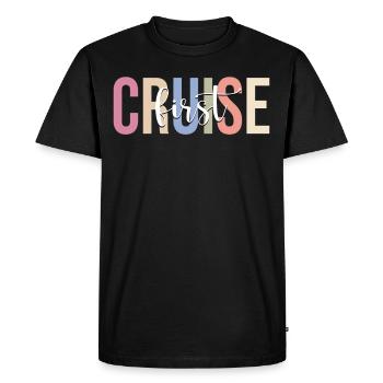 Croisière Vacances Croisière Bateau de croisière - T-shirt Premium bio Homme - noir - Devant - Nico (187cm)