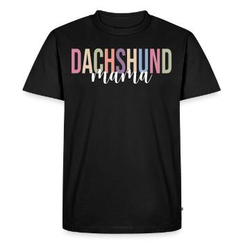 Dachshund Mom Dog Mom Dog Lover - Men's Premium Organic T-Shirt - black - Front - Nico (187cm)