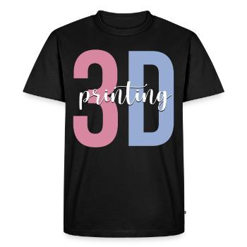 3D Printer Machine - Men's Premium Organic T-Shirt - black - Front - Nico (187cm)
