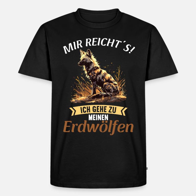 Erdwölfe Erdwolf - Männer Premium Bio T-Shirt - Schwarz