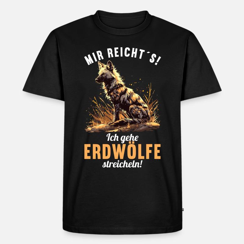 Erdwölfe Erdwolf - Männer Premium Bio T-Shirt - Schwarz