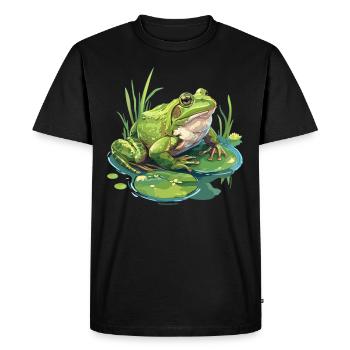 Bullfrogs Bullfrog - Men's Premium Organic T-Shirt - black - Front - Nico (187cm)