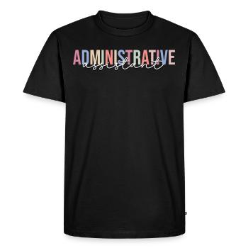 Administration - Men's Premium Organic T-Shirt - black - Front - Nico (187cm)