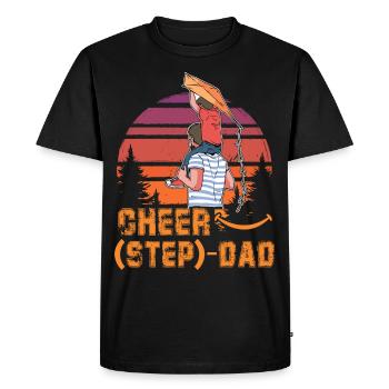 Cheer Beau-père - T-shirt Premium bio Homme - noir - Devant - Nico (187cm)