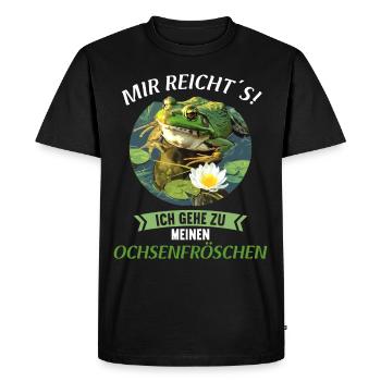 Bullfrogs Bullfrog - Men's Premium Organic T-Shirt - black - Front - Nico (187cm)