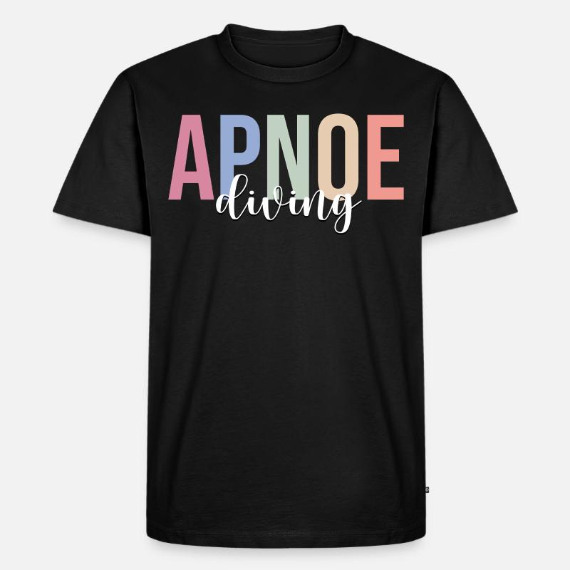 Freitauchen Freitauchen Scuba Diving - Männer Premium Bio T-Shirt - Schwarz