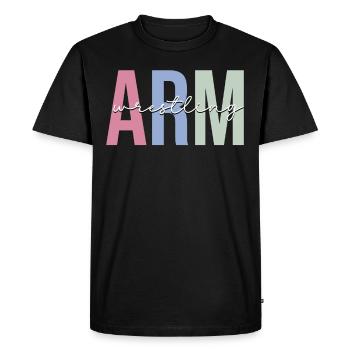 Arm wrestlers - Men's Premium Organic T-Shirt - black - Front - Nico (187cm)