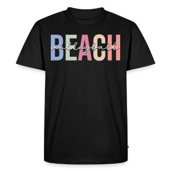 Joueur - T-shirt Premium bio Homme - noir - Devant - Nico (187cm)