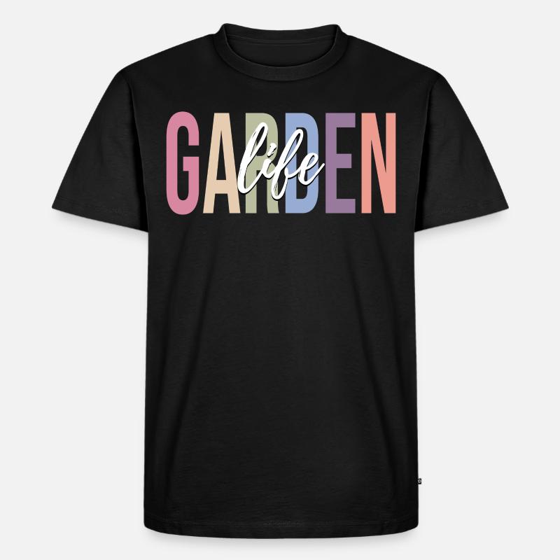 Gartenarbeit Gärtner - Männer Premium Bio T-Shirt - Schwarz
