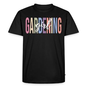 Jardin du jardinier - T-shirt Premium bio Homme - noir - Devant - Nico (187cm)