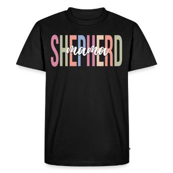 German Shepherd Mom Dog Mom - Men's Premium Organic T-Shirt - black - Front - Nico (187cm)