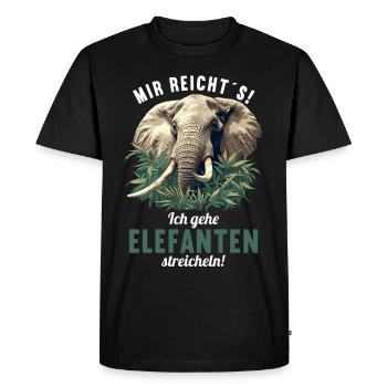 Elephant Elephant - Men's Premium Organic T-Shirt - black - Front - Nico (187cm)