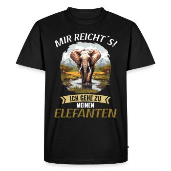 Elephant Elephant - Men's Premium Organic T-Shirt - black - Front - Nico (187cm)