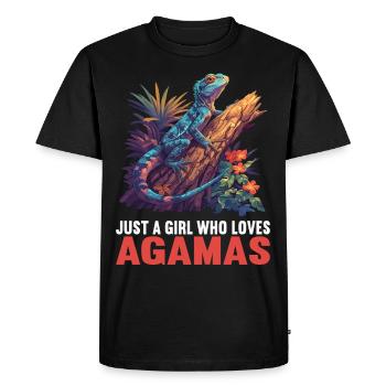 Agamen Agame - T-shirt Premium bio Homme - noir - Devant - Nico (187cm)