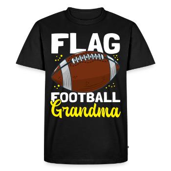 Flag Football Mamie Joueur Footballeur Cadeau - T-shirt Premium bio Homme - noir - Devant - Nico (187cm)
