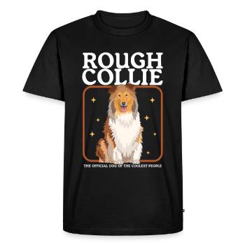 Collie Collie Collie Chien Collies Cadeau - T-shirt Premium bio Homme - noir - Devant - Nico (187cm)