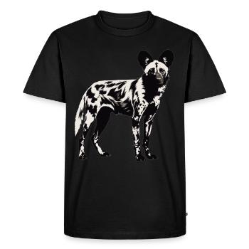 Wild Dogs Wild Dog - Men's Premium Organic T-Shirt - black - Front - Nico (187cm)
