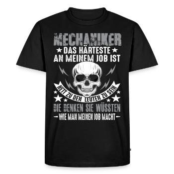 Mécanicien Kfz Kfz Mechaiker Lustig Spruch - T-shirt Premium bio Homme - noir - Devant - Nico (187cm)