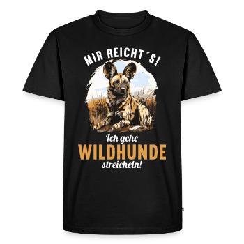 Wild Dogs Wild Dog - Men's Premium Organic T-Shirt - black - Front - Nico (187cm)