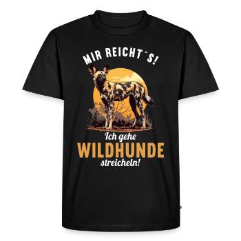 Wild Dogs Wild Dog - Men's Premium Organic T-Shirt - black - Front - Nico (187cm)