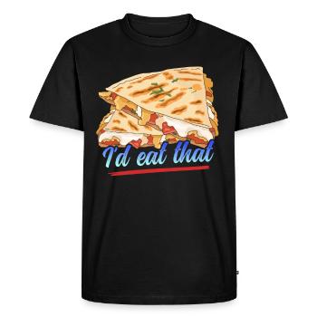 Quesadilla Tortilla Quesadillas Cadeau - T-shirt Premium bio Homme - noir - Devant - Nico (187cm)