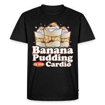 Banana Pudding Banana Pudding Gift - Men's Premium Organic T-Shirt - black - Front - Nico (187cm)