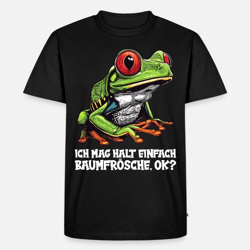 Tree Frog Baumfrösche Baumfrosch - Men's Premium Organic T-Shirt - black
