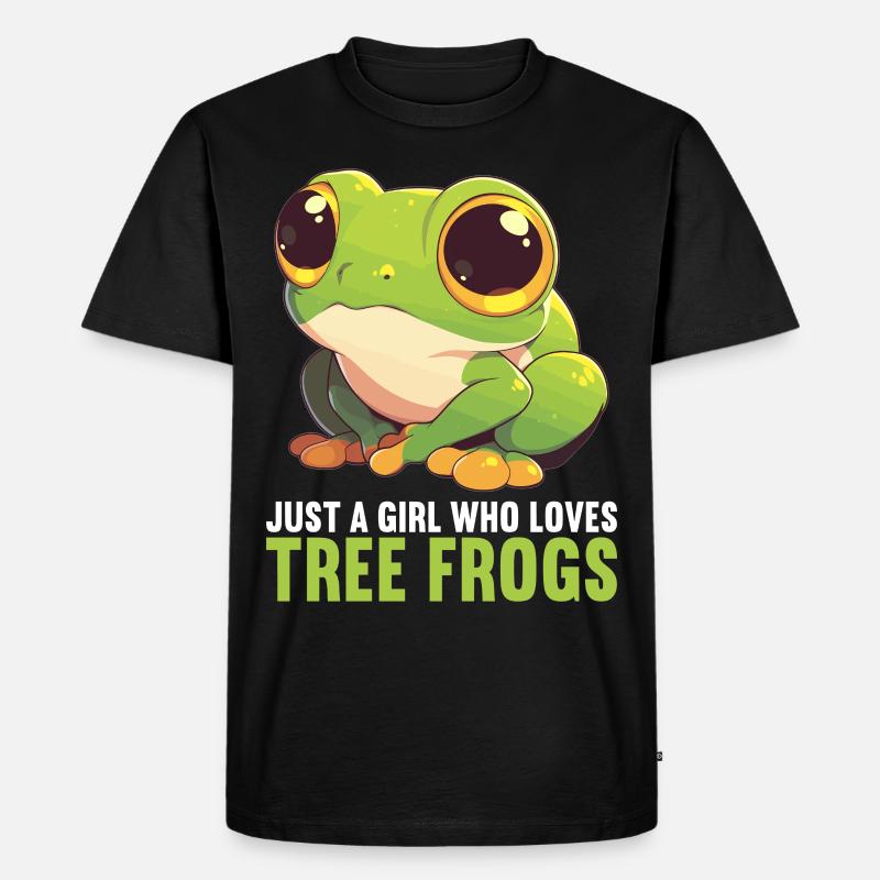 Tree Frog Baumfrösche Baumfrosch - Männer Premium Bio T-Shirt - Schwarz