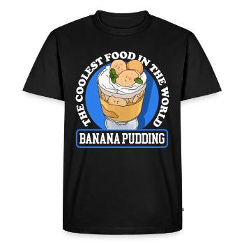 Banana Pudding Banana Pudding Gift - Men's Premium Organic T-Shirt - black - Front - Nico (187cm)