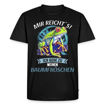 Rainette Baumfrösche Baumfrosch - T-shirt Premium bio Homme - noir - Devant - Nico (187cm)