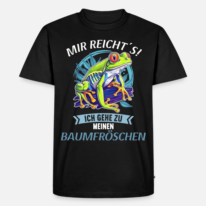Tree Frog Baumfrösche Baumfrosch - Männer Premium Bio T-Shirt - Schwarz