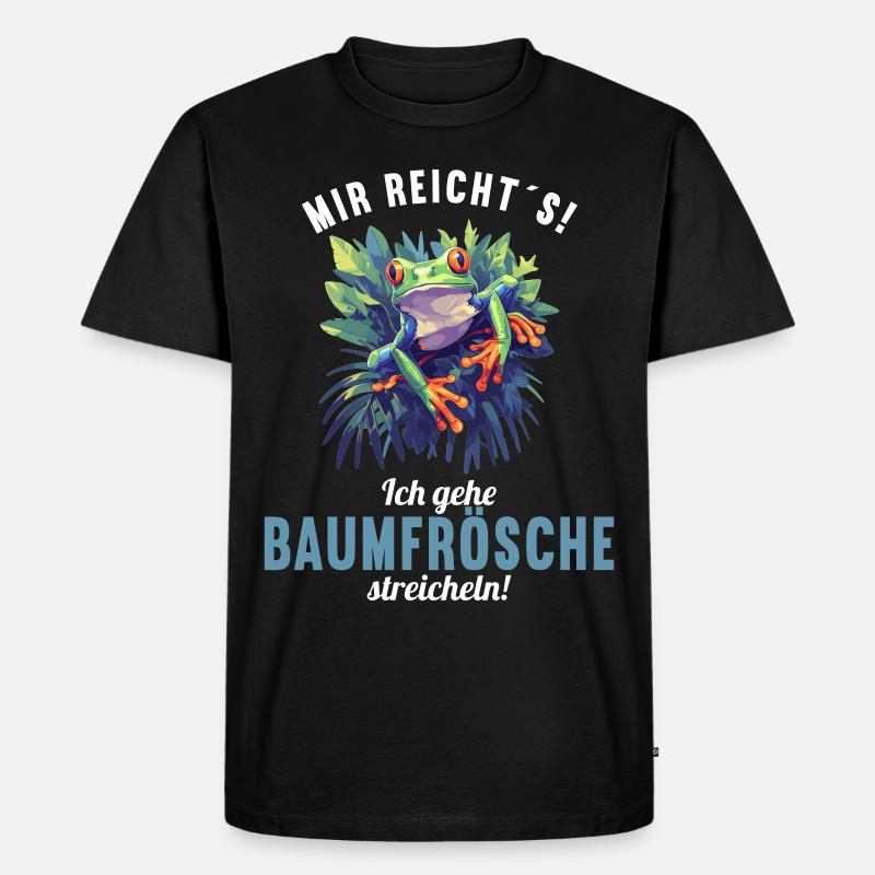 Tree Frog Baumfrösche Baumfrosch - Männer Premium Bio T-Shirt - Schwarz