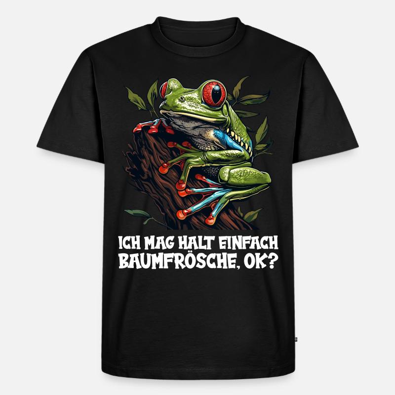 Tree Frog Baumfrösche Baumfrosch - Männer Premium Bio T-Shirt - Schwarz