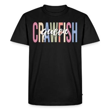 Spiny lobster girl Crayfish lover Crayfish - Men's Premium Organic T-Shirt - black - Front - Nico (187cm)