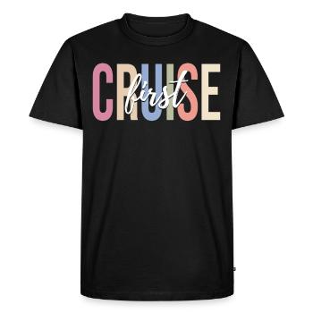Croisière Vacances Croisière Bateau de croisière - T-shirt Premium bio Homme - noir - Devant - Nico (187cm)