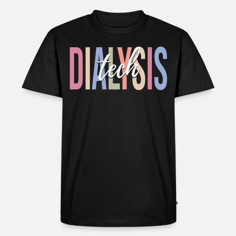 Dialyse-Techniker - Männer Premium Bio T-Shirt - Schwarz