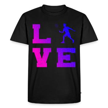 Squash Badminton Players Badminton Men Women - Men's Premium Organic T-Shirt - black - Front - Nico (187cm)