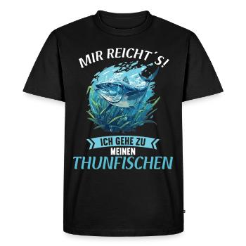 Thon Thunfische Thunfisch - T-shirt Premium bio Homme - noir - Devant - Nico (187cm)