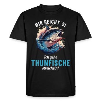 Thon Thunfische Thunfisch - T-shirt Premium bio Homme - noir - Devant - Nico (187cm)