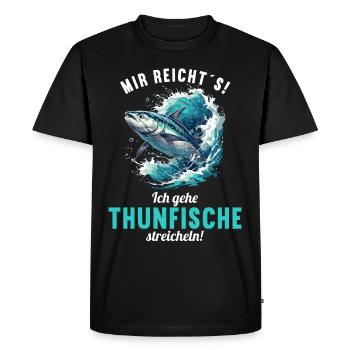 Thon Thunfische Thunfisch - T-shirt Premium bio Homme - noir - Devant - Nico (187cm)