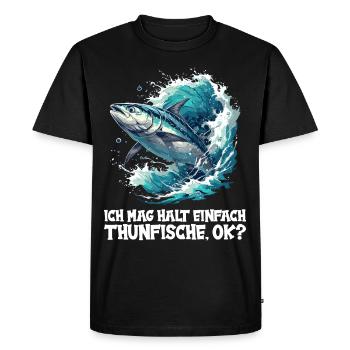 Thon Thunfische Thunfisch - T-shirt Premium bio Homme - noir - Devant - Nico (187cm)