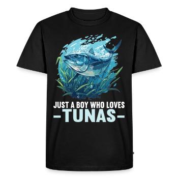 Thon Thunfische Thunfisch - T-shirt Premium bio Homme - noir - Devant - Nico (187cm)
