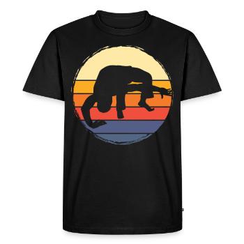 Capoeira - T-shirt Premium bio Homme - noir - Devant - Nico (187cm)