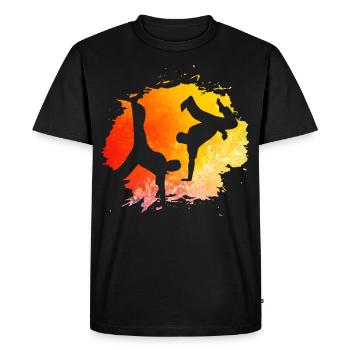 Capoeira - T-shirt Premium bio Homme - noir - Devant - Nico (187cm)