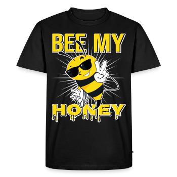 Be My Treasure Bee Love Beekeeper Honey - Men's Premium Organic T-Shirt - black - Front - Nico (187cm)