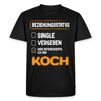 Koch relationship status - Men's Premium Organic T-Shirt - black - Front - Nico (187cm)