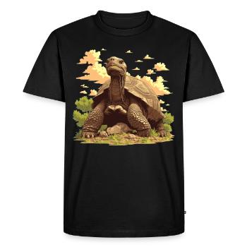 Tortues géantes Tortue géante - T-shirt Premium bio Homme - noir - Devant - Nico (187cm)